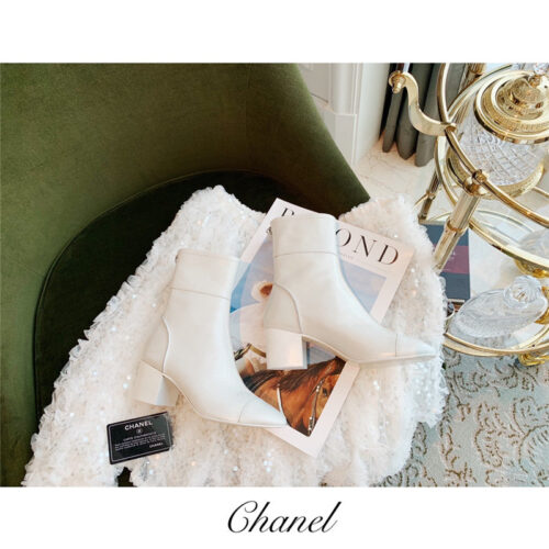 High Quality Luxury Chanel Thick Heel Ankle Boots – Style 37606 product detail