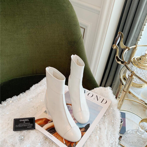 High Quality Luxury Chanel Thick Heel Ankle Boots – Style 37606 product detail