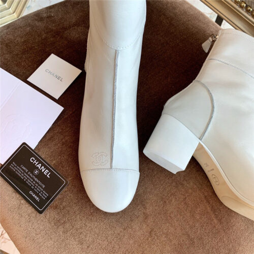 High Quality Luxury Chanel Thick Heel Ankle Boots – Style 37606 product detail
