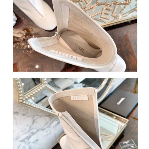 High Quality Luxury Chanel Thick Heel Ankle Boots – Style 37606 product detail