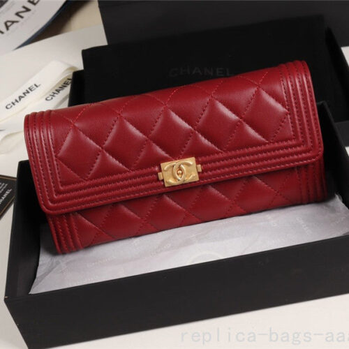 High Quality Luxury Chanel Classic Leboy Flap Wallet