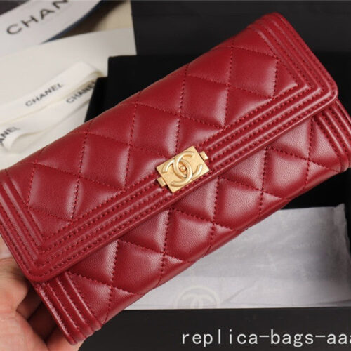High Quality Luxury Chanel Classic Leboy Flap Wallet alternate view