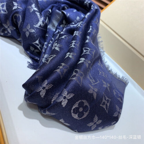 High Quality Luxury Louis Vuitton So Shine Monogram Scarf Shawl – Style 26678 product detail