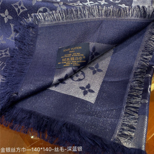 High Quality Luxury Louis Vuitton So Shine Monogram Scarf Shawl – Style 26678 product detail