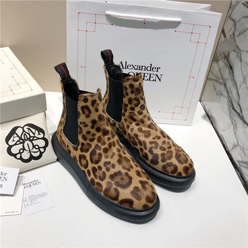 High Quality Luxury Alexander McQueen Leopard Sneaker