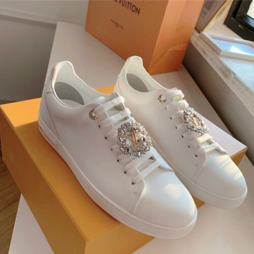 High Quality Luxury LV Classic White Shoes Women