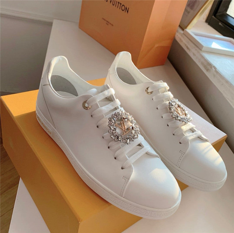 High Quality Luxury LV Classic White Shoes Women