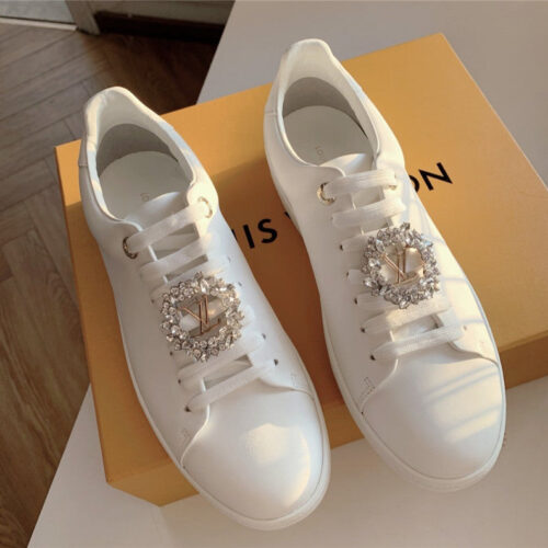 High Quality Luxury LV Classic White Shoes Women alternate view