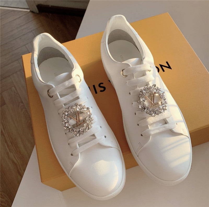 High Quality Luxury LV Classic White Shoes Women product detail