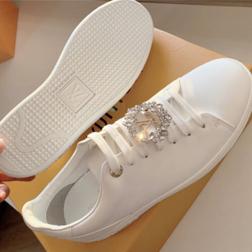 High Quality Luxury LV Classic White Shoes Women product detail