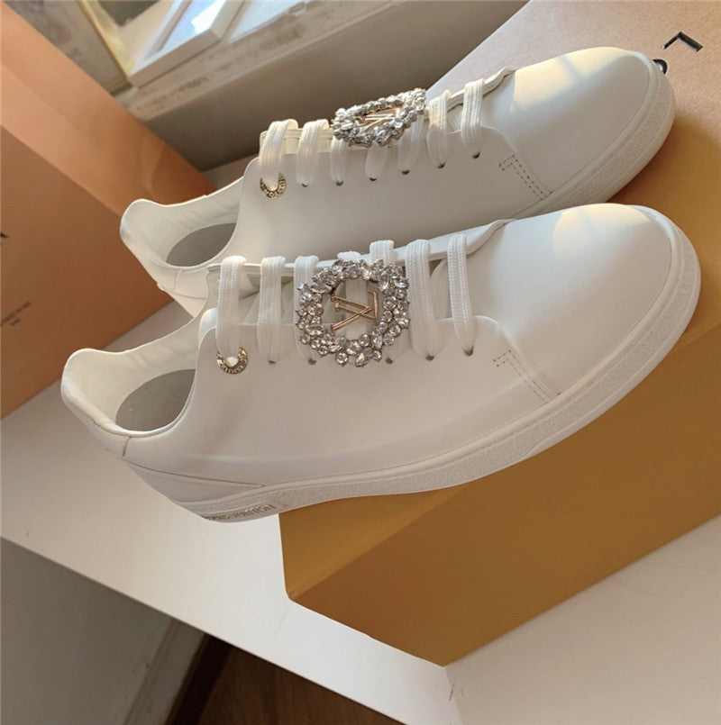 High Quality Luxury LV Classic White Shoes Women product detail