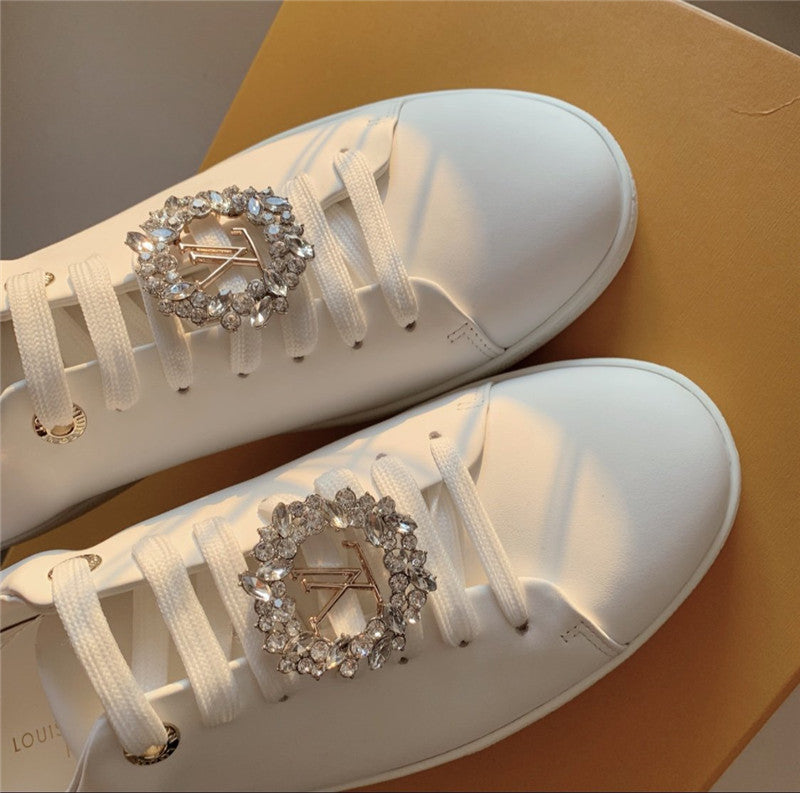 High Quality Luxury LV Classic White Shoes Women product detail