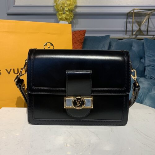 High Quality Luxury Louis Vuitton Dauphine Bag Black