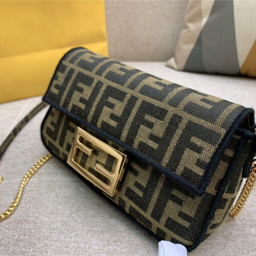 High Quality Luxury Fendi Baguette Jacquard FF Large product detail