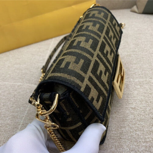 High Quality Luxury Fendi Baguette Jacquard FF Large product detail