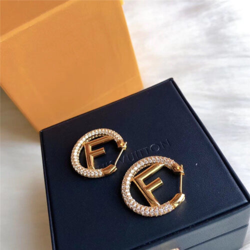 High Quality Luxury Fendi Alphabet Earrings product detail