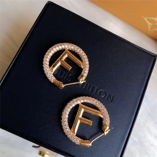 High Quality Luxury Fendi Alphabet Earrings product detail