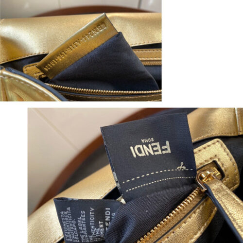 High Quality Luxury Fend Gold Baguette Bags product detail