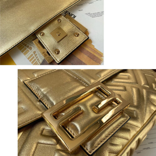 High Quality Luxury Fend Gold Baguette Bags product detail