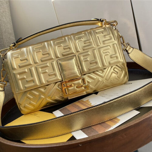 High Quality Luxury Fend Gold Baguette Bags alternate view