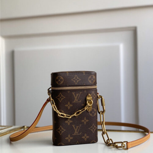 High Quality Luxury Virgil Abloh X Louis Vuitton Phone Box Monogram Brown