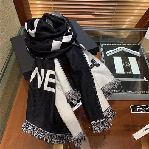 High Quality Luxury Chanel Cashmere Scarf Scarves – Style 25050