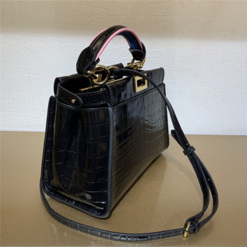 High Quality Luxury Fendi Peekaboo Mini Leather Tote product detail