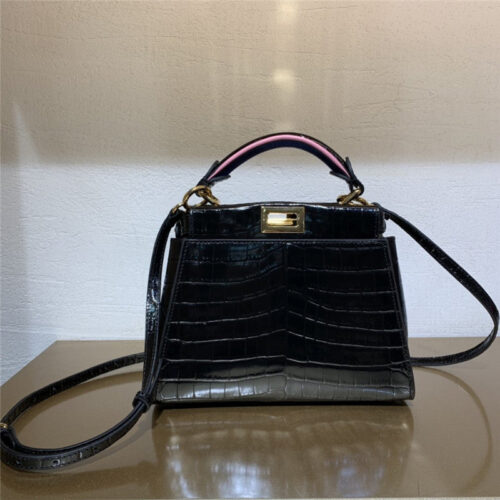 High Quality Luxury Fendi Peekaboo Mini Leather Tote product detail