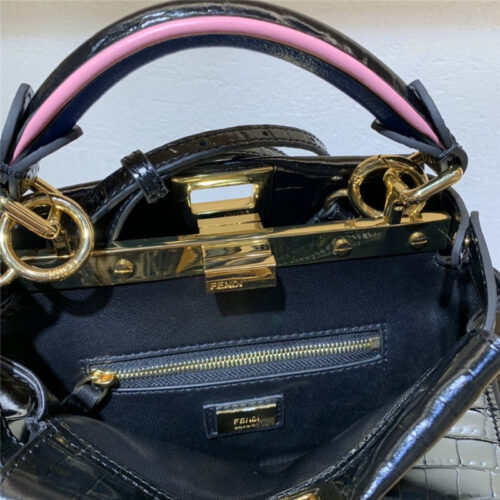 High Quality Luxury Fendi Peekaboo Mini Leather Tote product detail