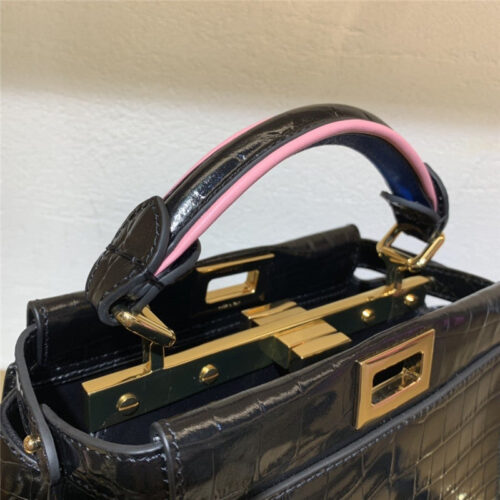 High Quality Luxury Fendi Peekaboo Mini Leather Tote product detail