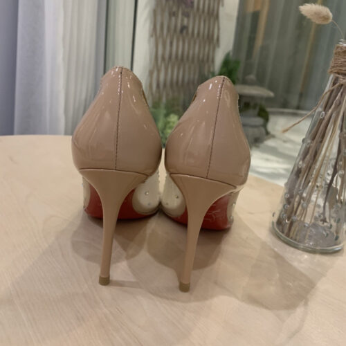 High Quality Luxury Christian Louboutin Rhinestone Mesh Pumps – Style 58068 product detail