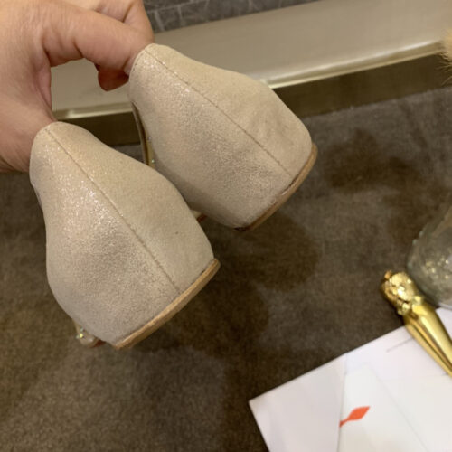 High Quality Luxury Christian Louboutin Rhinestone Mesh Pumps product detail