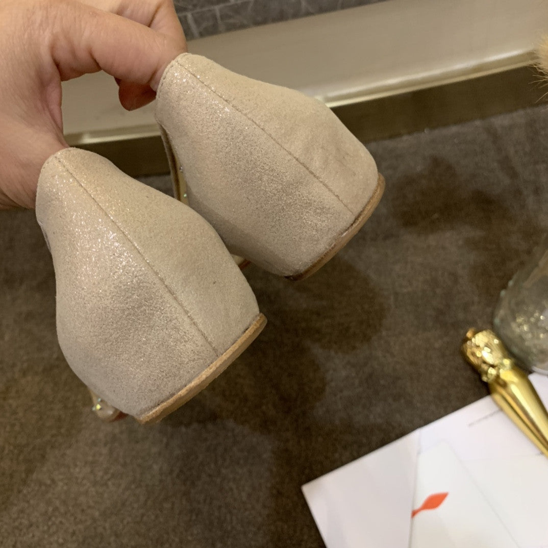 High Quality Luxury Christian Louboutin Rhinestone Mesh Pumps product detail