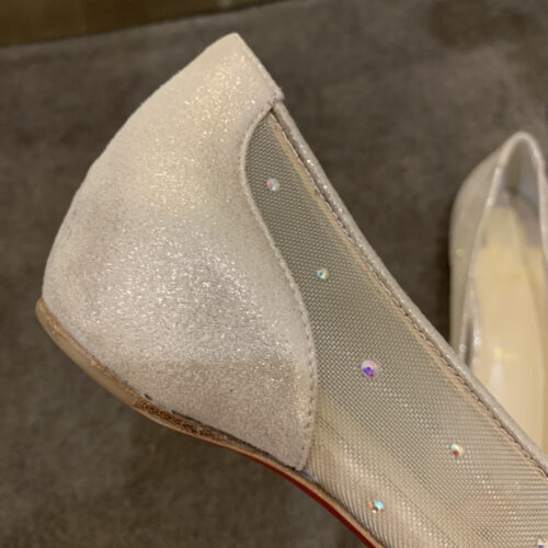 High Quality Luxury Christian Louboutin Rhinestone Mesh Pumps product detail