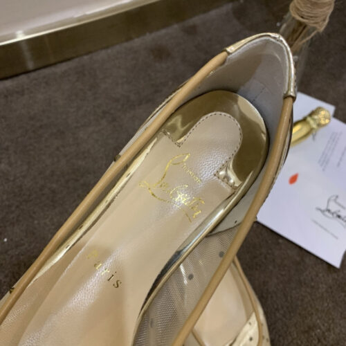 High Quality Luxury Christian Louboutin Rhinestone Mesh Pumps – Style 84052 product detail