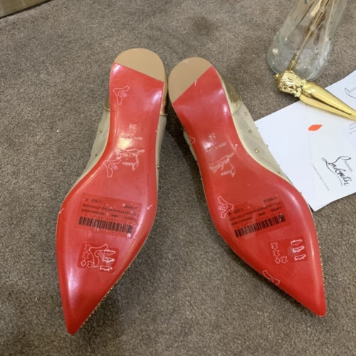 High Quality Luxury Christian Louboutin Rhinestone Mesh Pumps – Style 84052 product detail