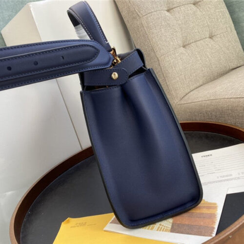 High Quality Luxury Fendi Peekaboo Bag Medium Blue product detail