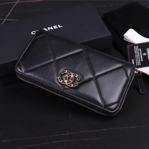High Quality Luxury Chanel 19 Long Zip Wallet product detail