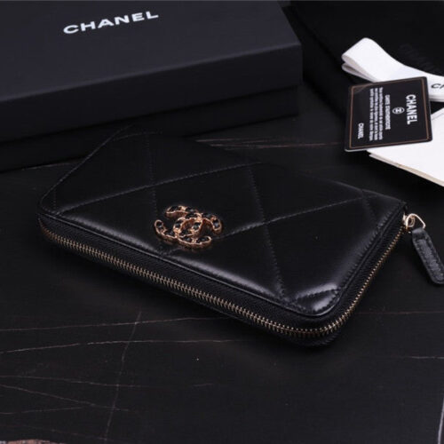 High Quality Luxury Chanel 19 Long Zip Wallet – Style 46820 product detail