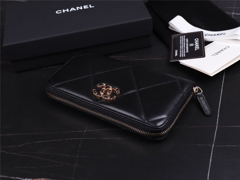 High Quality Luxury Chanel 19 Long Zip Wallet – Style 46820 product detail