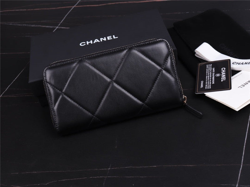 High Quality Luxury Chanel 19 Long Zip Wallet – Style 46820 product detail