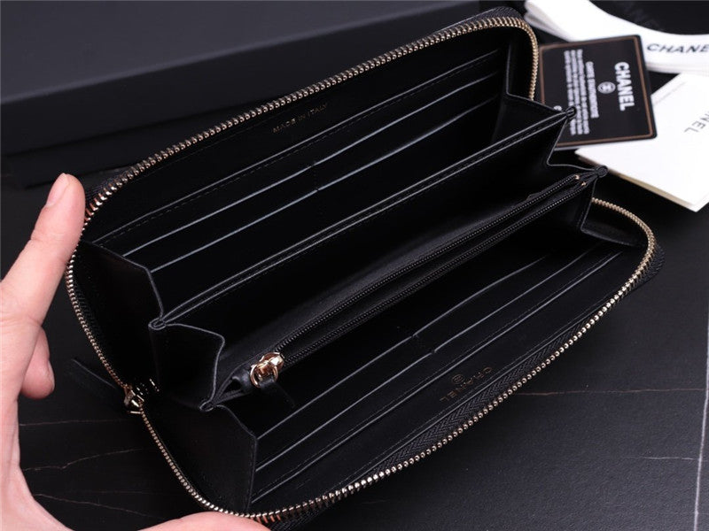 High Quality Luxury Chanel 19 Long Zip Wallet – Style 46820 product detail