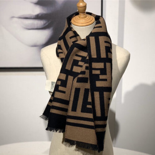 High Quality Luxury Fendi Cashmere Shawl
