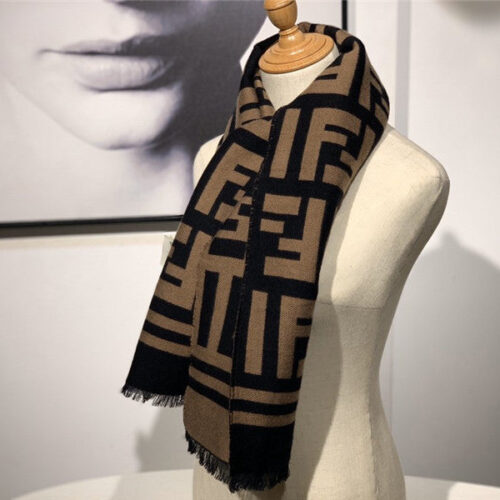 High Quality Luxury Fendi Cashmere Shawl alternate view