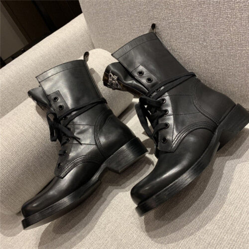 High Quality Luxury Louis Vuitton Monogram Casual Style Plain Leather Block Heels Black product detail