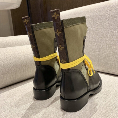 High Quality Luxury Louis Vuitton Monogram Casual Style Plain Leather Block Heels Logo product detail