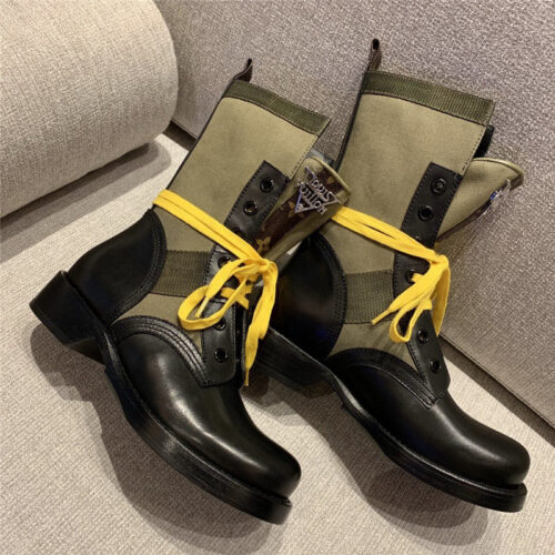 High Quality Luxury Louis Vuitton Monogram Casual Style Plain Leather Block Heels Logo product detail