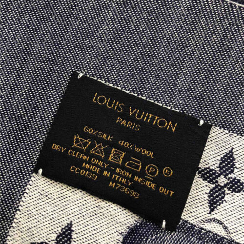High Quality Luxury Scarf LV Denim Blue product detail
