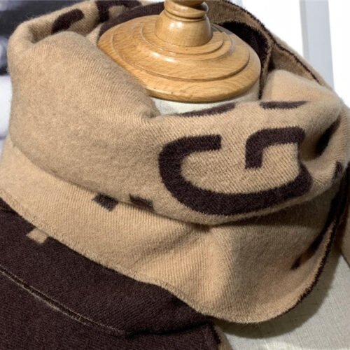 High Quality Luxury Gucci Wool GG Jacquard Scarf product detail