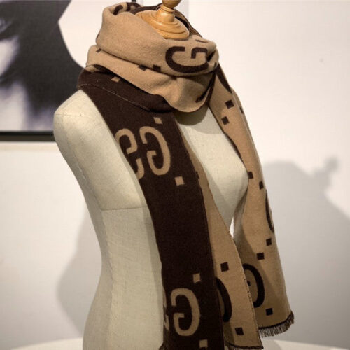 High Quality Luxury Gucci Wool GG Jacquard Scarf product detail